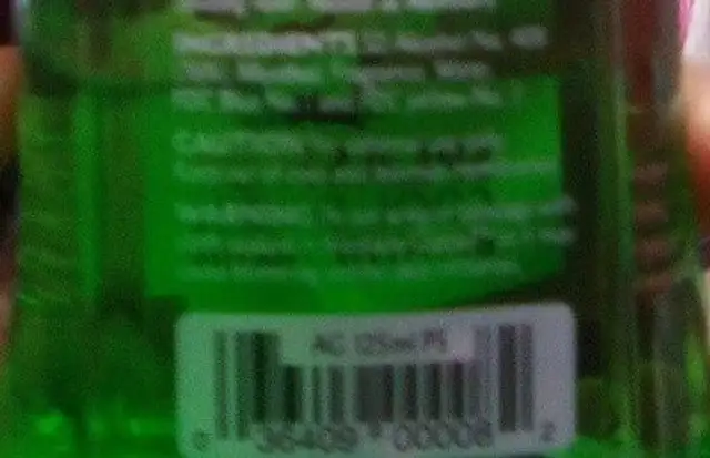 Unknown ingredients label