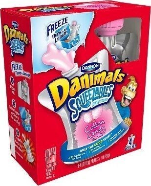 Danimals Squeezables Cotton Candy Lowfat Yogurt
