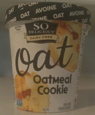 Oatmilk Non-Dairy Frozen Dessert, Oatmeal Cookie front packaging