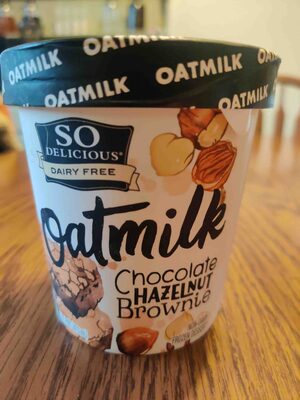 Oatmilk Non-Dairy Frozen Dessert, Chocolate Hazelnut Brownie