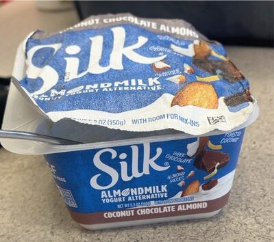 Alondmilk yogurt alternative coconut chocolate almond front packaging