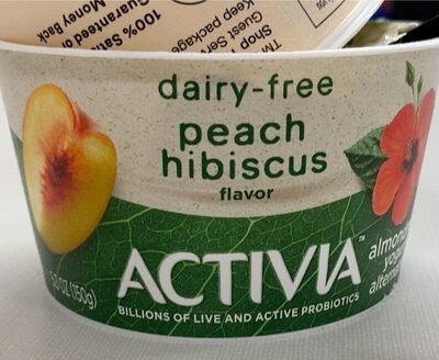 Activia dairy-free peach hibiscus