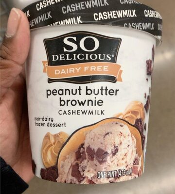 Cashewmilk Non-Dairy Frozen Dessert, Peanut Butter Brownie front packaging