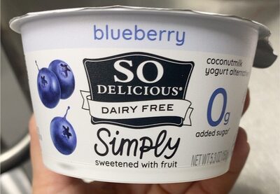 Coconut Milk Yogurt Alternative Blueberry front packaging