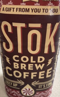 Cold brew peppermint coffee front packaging