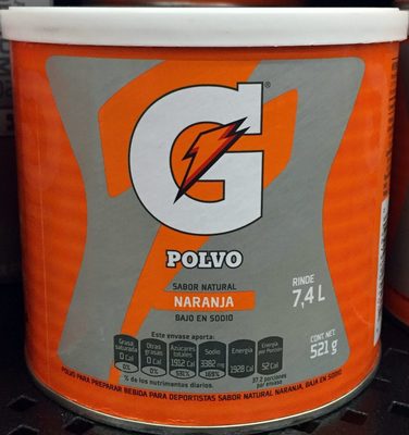 Gatorade Polvo sabor naranja