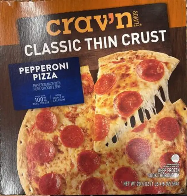 Classic Thin Crust Pepperoni Pizza
