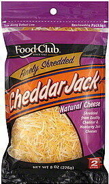 finely shredded cheddar jack
