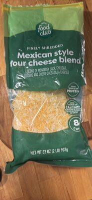 Mexican style four cheese blend