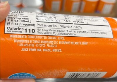 Orange Juice Concentrate