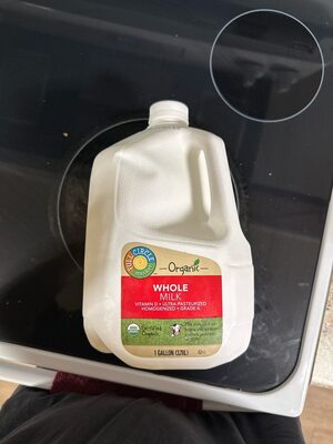 Organic Whole Milk front packaging