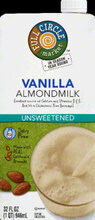 Vanilla Unsweetened Almondmilk front packaging