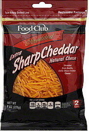 Shredded Extra Sharp Cheddar Cheese
