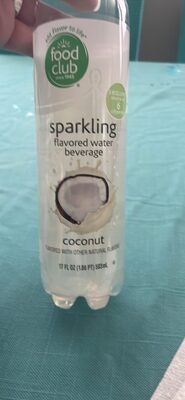 sparkling flavored water beverage front packaging