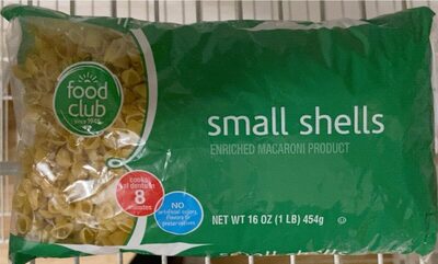Small Shells Enriched Macaroni Product