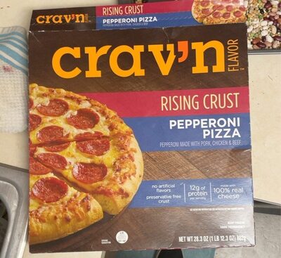 Crav'n flavor rising crust pepperoni pizza