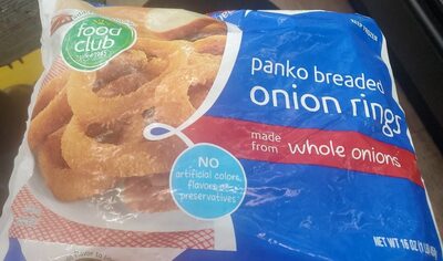 Panko Breaded Onion Rings front packaging
