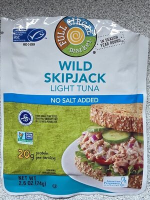 Wild Skipjack Light Tuna No Salt Added