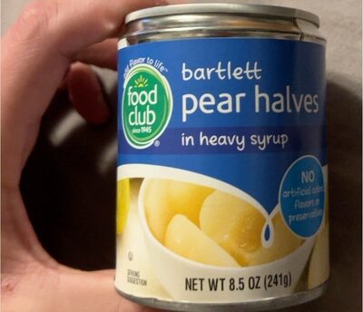 Bartlett Pear Halves front packaging
