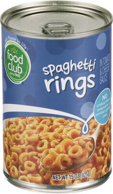 Spaghetti Rings Pasta In Tomato Sauce