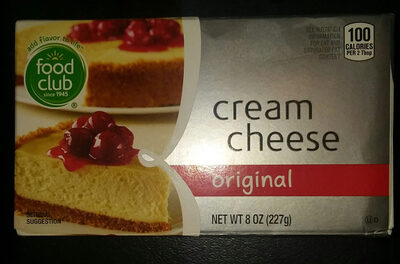 Original cream cheese, original front packaging