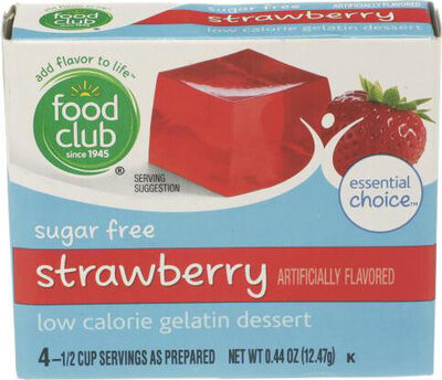 Strawberry Low Calorie Gelatin Dessert
