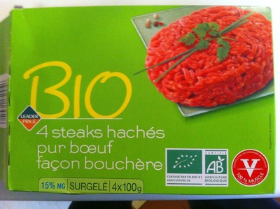 4 steaks hachés pur boeuf façon bouchère