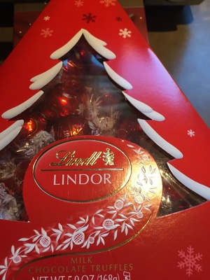 Lindt, lindor, milk chocolate truffles