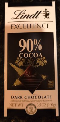 Lindt Excellence 90% Cocoa Dark Chocolate