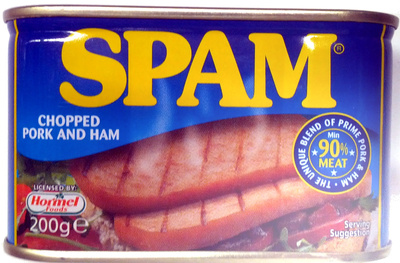 SPAM chopped pork and ham