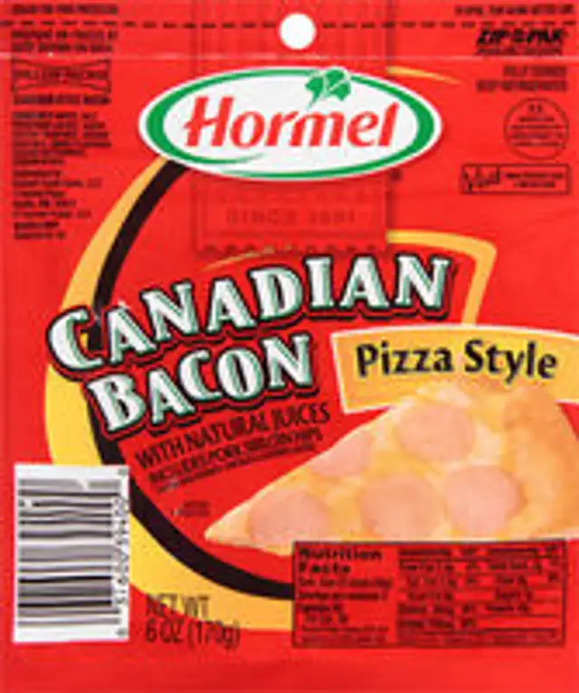 Smoke canadian bacon