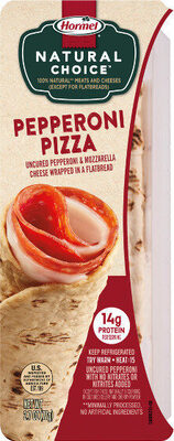 Natural choice wrap pepperoni & cheese