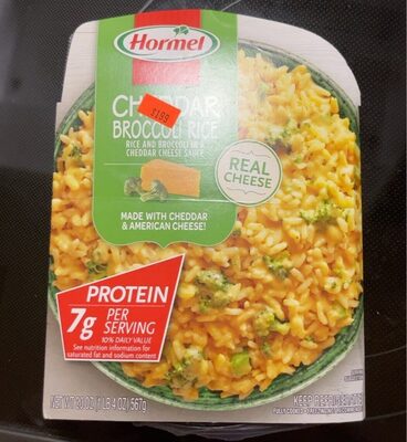 cheddar broccoli rice hormel front packaging