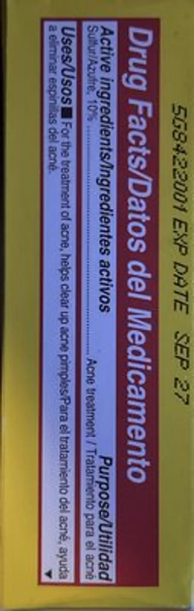 Unknown ingredients label
