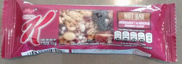 Special K Nut Bar front packaging