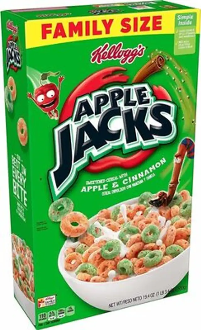 Kellogg s breakfast cereal front packaging
