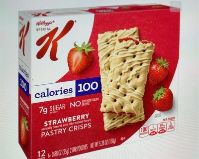 Kelloggs strawberry pastry crisps