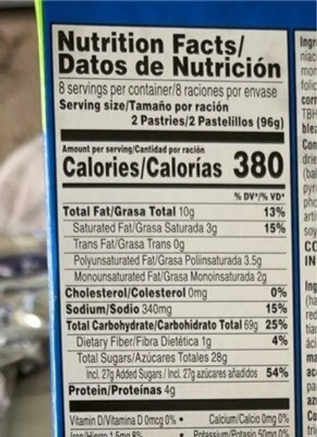 Frosted crisp apple nutrition facts table