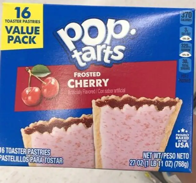 Pop tarts front packaging