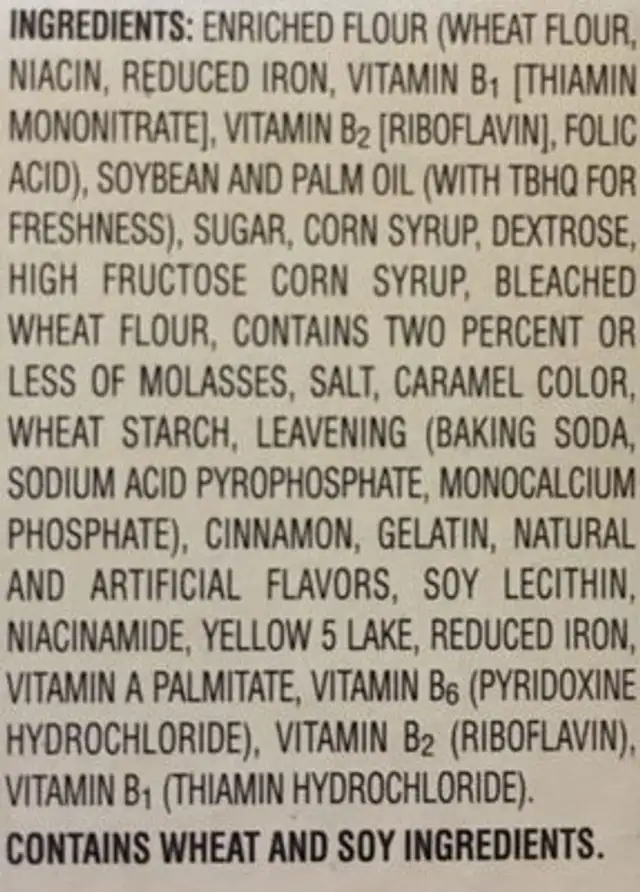 Frosted cinnamon roll front packaging