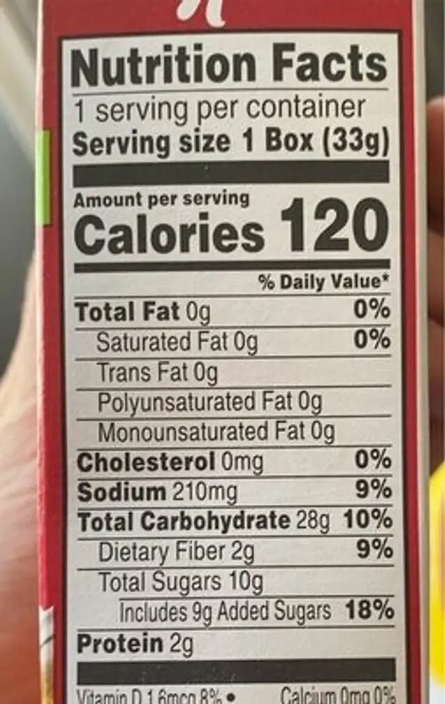 Red Berries Crunchy Wheat & Rice Flakes With Real Strawberries Cereal, Red Berries nutrition facts table