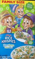 Rice krispies blue and green color mix