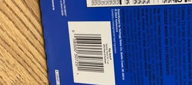 Pop Tarts nutrition facts table