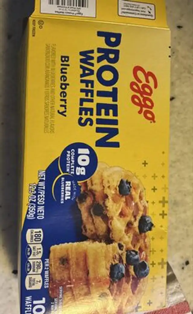 Blueberry protein waffles 2