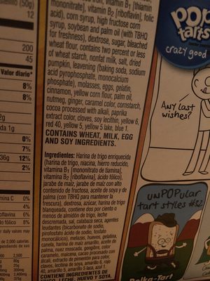 Toaster pastries, frosted pumpkin pie