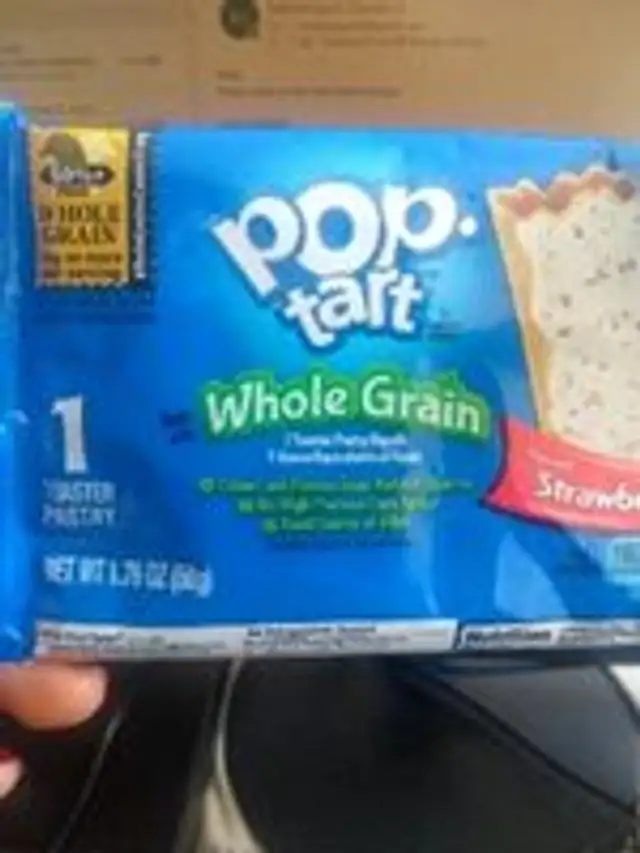 Frosted strawberry toaster pastry