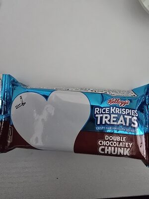 RICE KRISPIES TREATS DOUBLE CHOCOLATEY CHUNK CRISPY MARSHMALLOW SQUARE