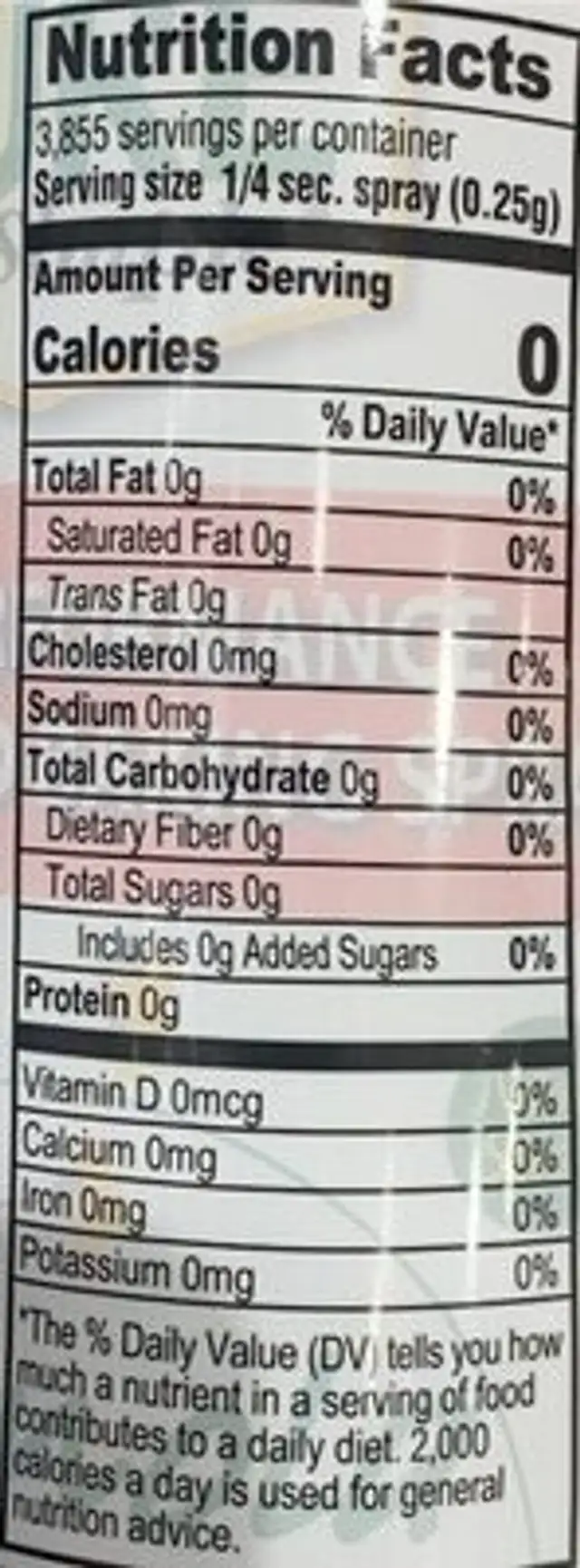 Canola oil nutrition facts table