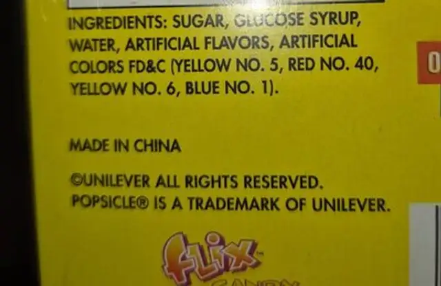 candy cane ingredients label