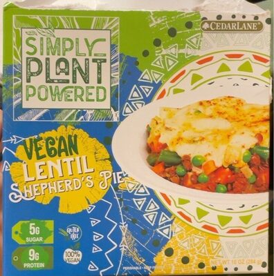 vegan lentil sheperds pie
